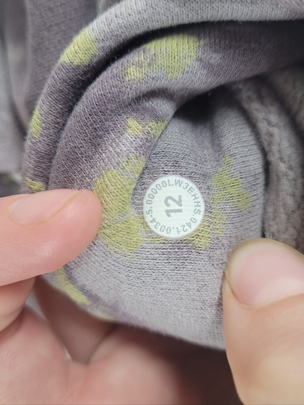 Lululemon All Yours Hoodie Orbital Tie Dye Mauve Grey Multi - Picture 7 of 16